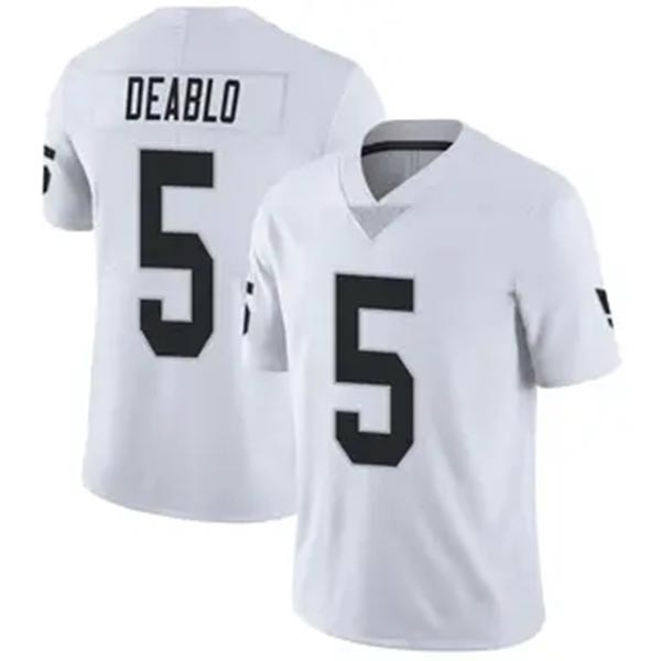 Men's Las Vegas Raiders #5 Divine Deablo White Vapor Limited Jersey