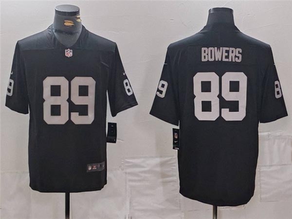 Men's Las Vegas Raiders #89 Brock Bowers Black Vapor Limited Jersey