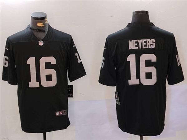 Men's Las Vegas Raiders #16 Jakobi Meyers Black Vapor Limited Jersey