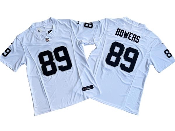 Men's Las Vegas Raiders #89 Brock Bowers White Vapor F.U.S.E. Limited Jersey