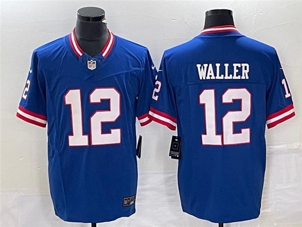 Men's New York Giants #12 Darren Waller Royal Classic Vapor 2023 F.U.S.E. Limited Jersey