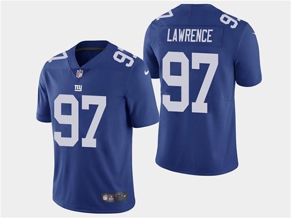 Men's New York Giants #97 Dexter Lawrence II Blue Vapor Limited Jersey