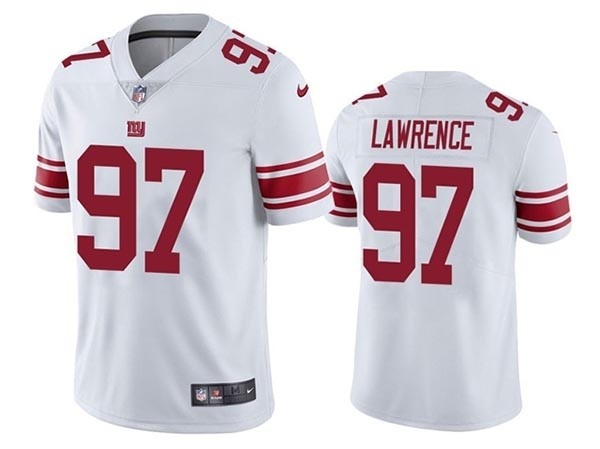 Men's New York Giants #97 Dexter Lawrence II White Vapor Limited Jersey