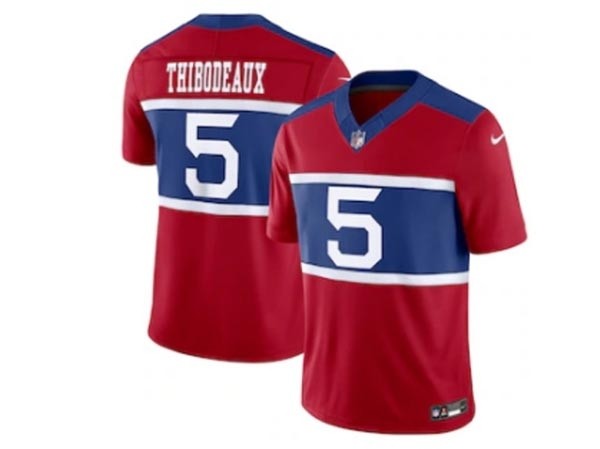 Men's New York Giants #5 Kayvon Thibodeaux Century Red Alternate Vapor Limited Jersey