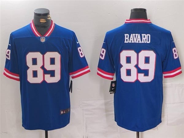 Men's New York Giants #89 Mark Bavaro Royal Classic Vapor Limited Jersey