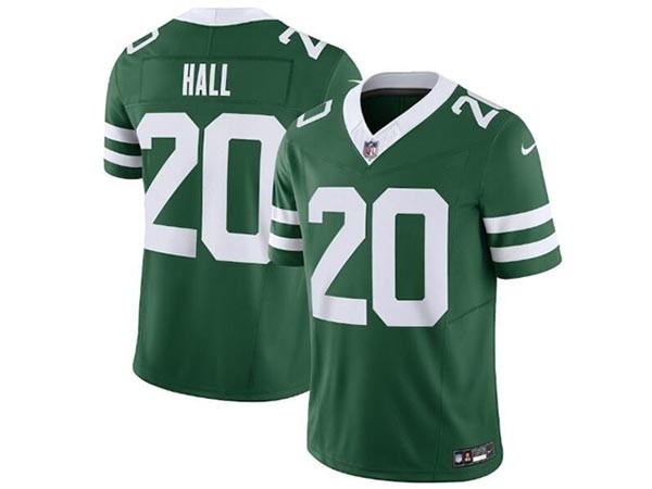 Men's New York Jets #20 Breece Hall Legacy Green Throwback Vapor F.U.S.E. Limited Jersey