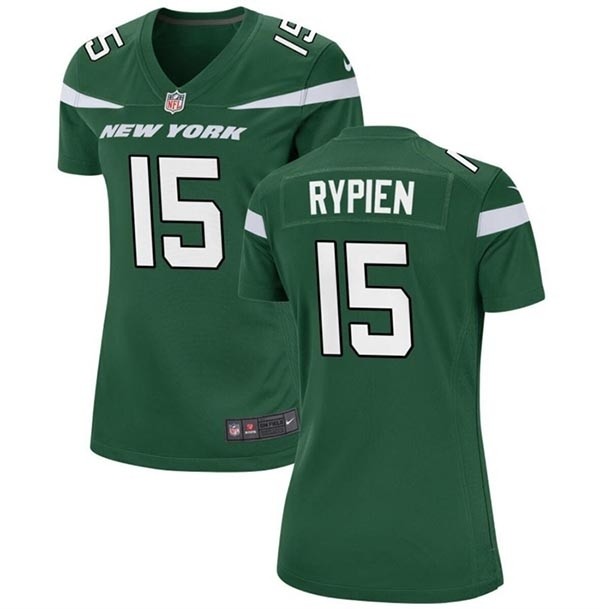 Women's New York Jets #15 Brett Rypien Green Stitched Football Jersey(Run Small)