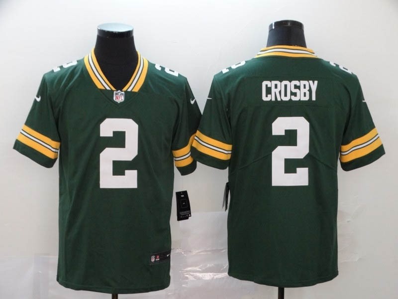 NFL Packers #2 Mason Crosby Green Vapor Untouchable Limited Jersey