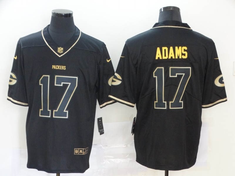 NFL Packers #17 Davante Adams Black Gold Vapor Untouchable Limited Jersey