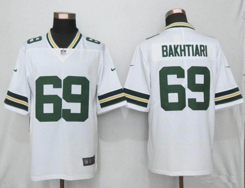 NFL Packers #69 David Bakhtiari White Vapor Untouchable Limited Jersey