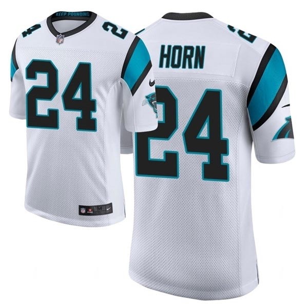 Men's Panthers #24 Jaycee Horn White 2021 NFL Draft Classic Limited Jersey