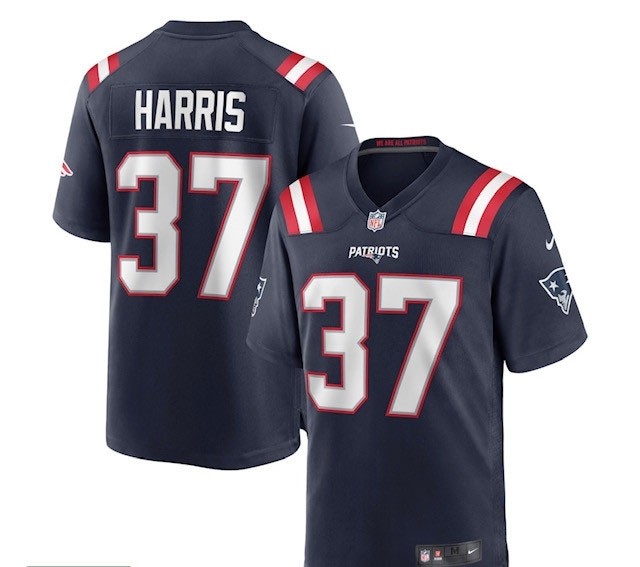 NFL Patriot #37 Damien Harris  New Vapor Untouchable Limited Jersey