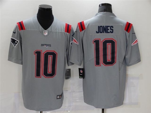 Nike Patriots #10 Mac Jones Gray Vapor Untouchable Limited Jersey