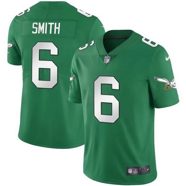 Men's Philadelphia Eagles #6 DeVonta Smith Kelly Green jersey