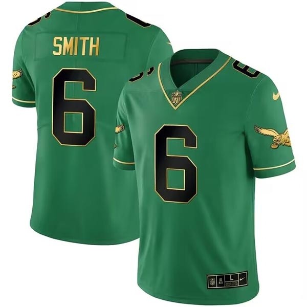 Men's Philadelphia Eagles #6 DeVonta Smith Green black Vapor Untouchable Limited Stitched Jersey