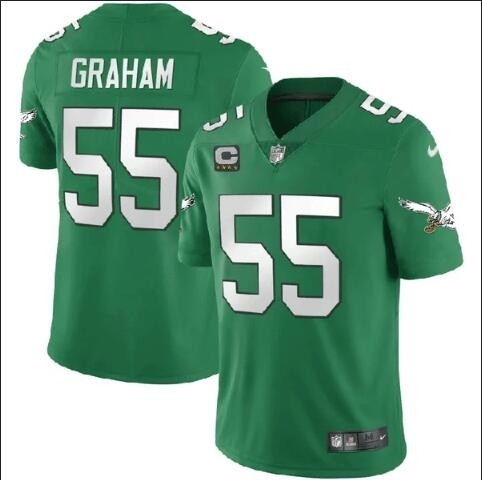 Men's Philadelphia Eagles #55 Brandon Graham Green Vapor Untouchable Limited Stitched jerseys