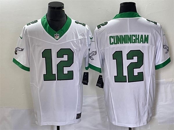 Men's Philadelphia Eagles #12 Randall Cunningham White 2023 F.U.S.E. Vapor Untouchable Stitched Football Jersey