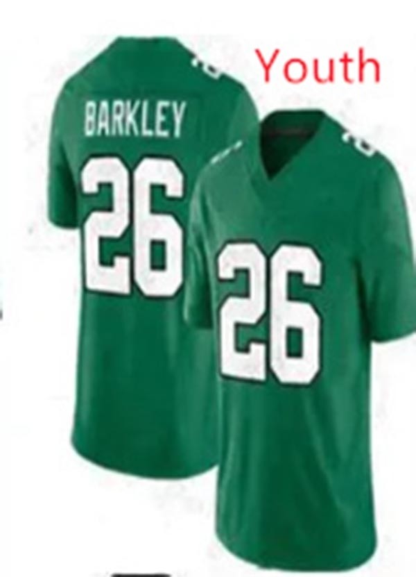 Youth Philadelphia Eagles #26 Saquon Barkley Kelly Green Limited Stitched Football Jersey