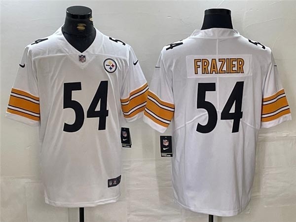 Men's Pittsburgh Steelers #54 Zach Frazier White Vapor Limited Jersey