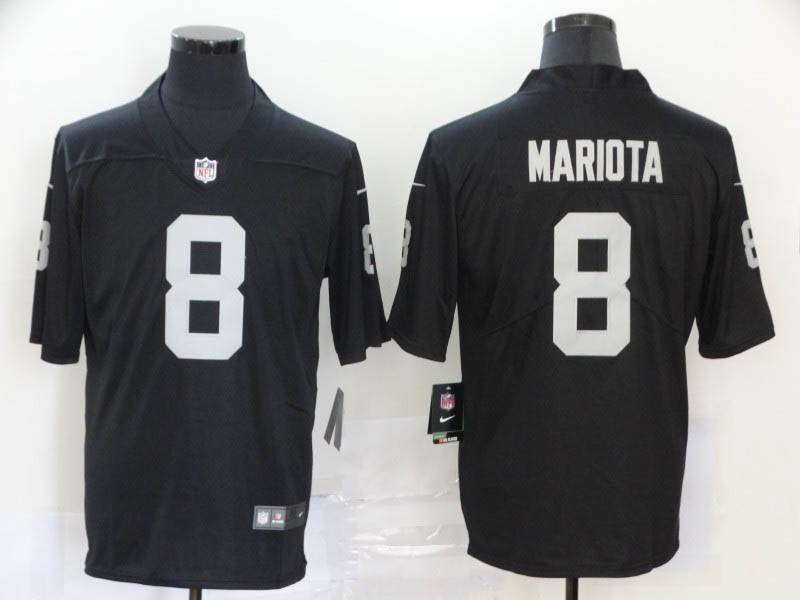 NFL Oakland Raiders #8 Marcus Mariota Black Vapor Untouchable Limited Jersey