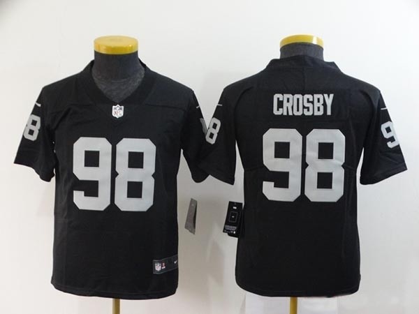 NFL Oakland Raiders Crosby #98 Black Vapor Untouchable Limited Jersey