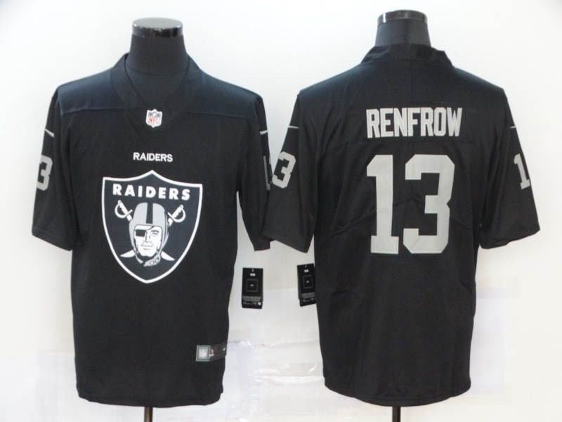 NFL Oakland Raiders #13 Hunter Renfrow Black Team Big Logo Vapor Untouchable Limited Jersey