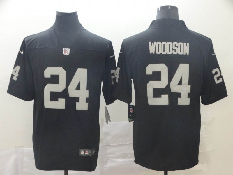 NFL Oakland Raiders #24 Charles Woodson Black Vapor Untouchable Limited Jersey