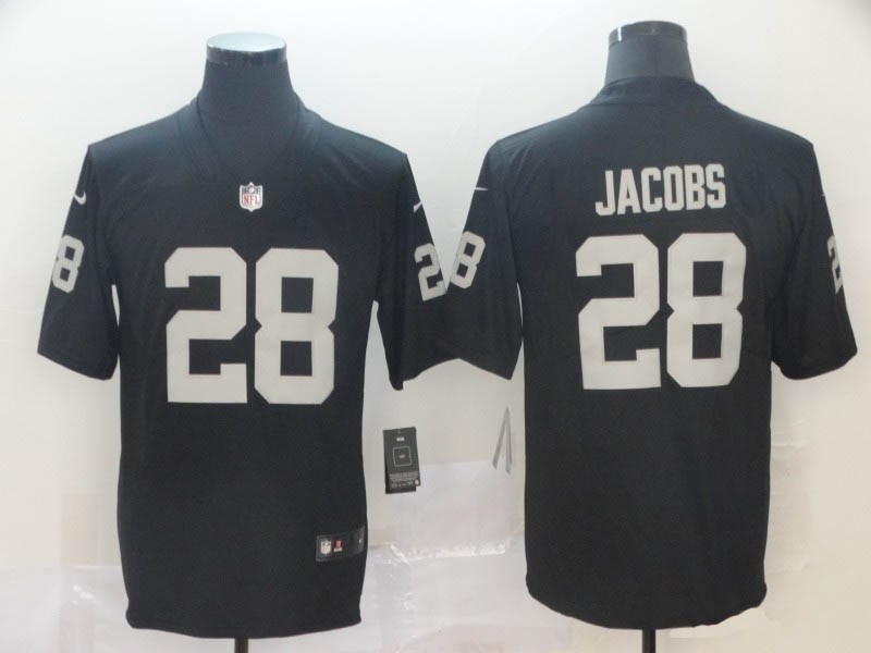 NFL Oakland Raiders #28 Josh Jacobs Black Vapor Untouchable Limited Jersey