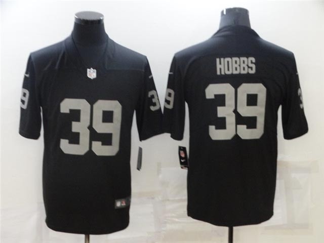 Las Vegas Raiders #39 Nate Hobbs Black Vapor Limited Jersey