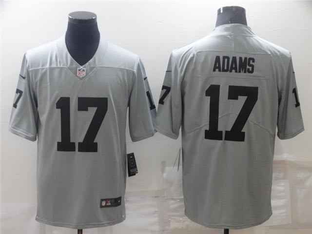 Las Vegas Raiders #17 Davante Adams Gray Inverted Limited Jersey