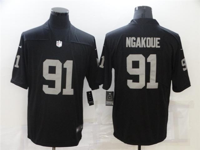 Las Vegas Raiders #91 Ngakoue Black Vapor Limited Jersey