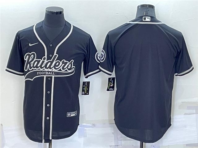 NFL Las Vegas Raiders Blank Black Baseball Cool Base Team Jersey