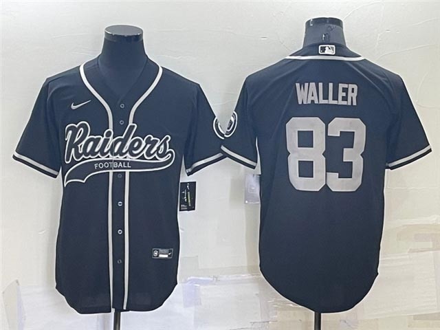 NFL Las Vegas Raiders #83 Darren Waller Black Baseball Cool Base Jersey