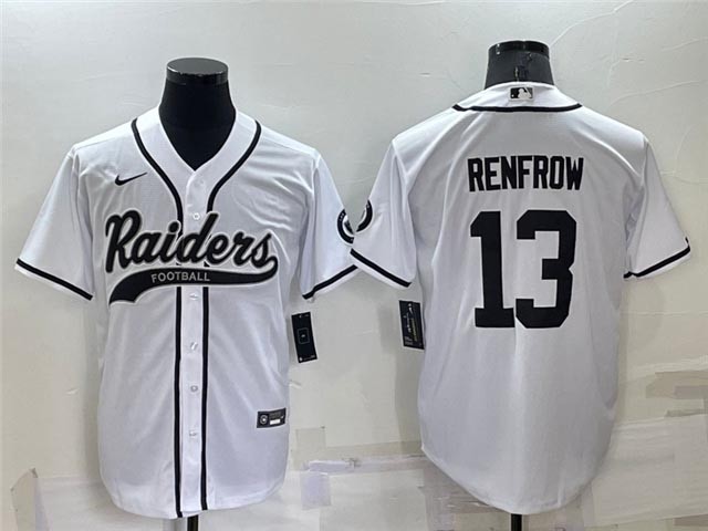 NFL Las Vegas Raiders #13 Hunter Renfrow White Baseball Cool Base Jersey