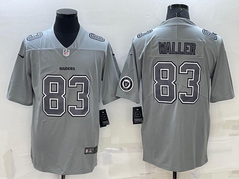 Men's Las Vegas Raiders #83 Darren Waller Grey Atmosphere Fashion Stitched Jersey