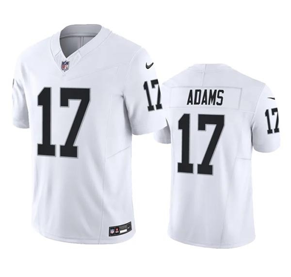 Men's Las Vegas Raiders #17 Davante Adams White 2023 F.U.S.E Vapor Untouchable Stitched Football Jersey