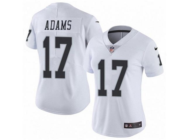 Women's Las Vegas Raiders #17 Davante Adams White Vapor Limited Jersey