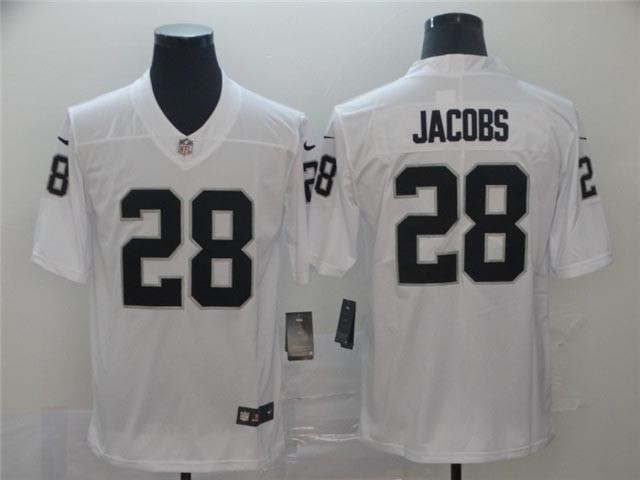 Youth Las Vegas Raiders #28 Josh Jacobs White Vapor Limited Jersey