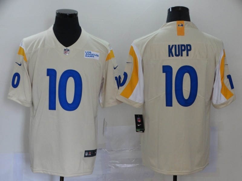 NFL Rams #10 Cooper Kupp Cream 2020 New Vapor Untouchable Limited Jersey