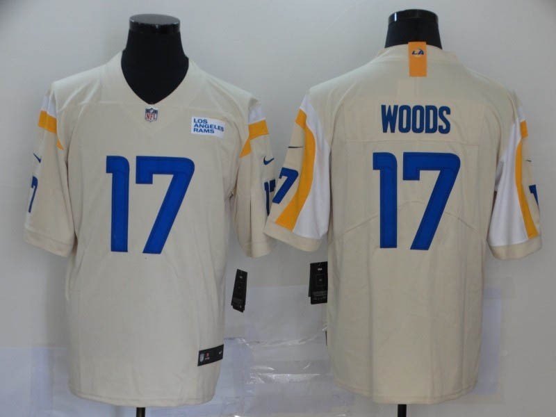 NFL Rams #17 Robert Woods Cream 2020 New Vapor Untouchable Limited Jersey