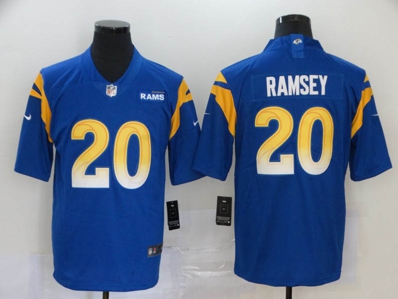 NFL Rams #20 Jalen Ramsey Royal 2020 New Vapor Untouchable Limited Jersey