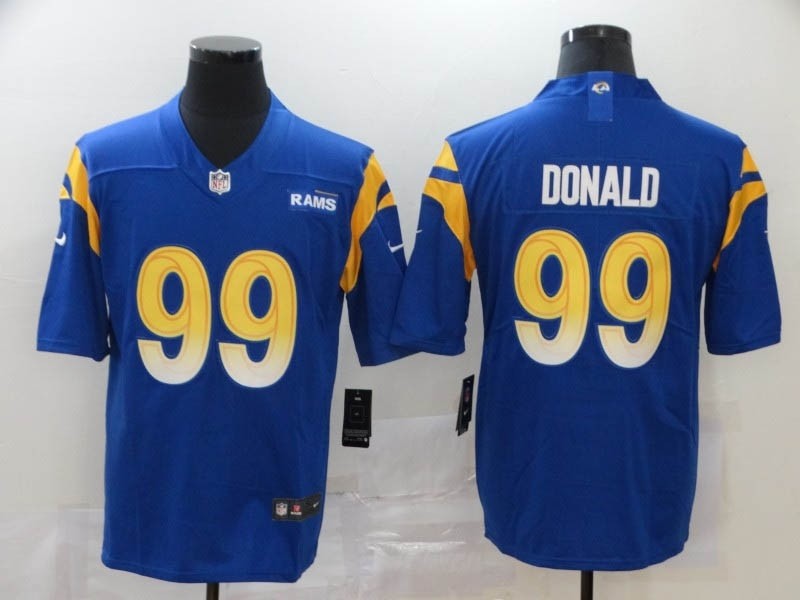 NFL Rams #99 Aaron Donald Royal 2020 New Vapor Untouchable Limited Jersey