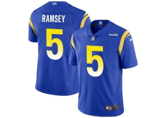 Los Angeles Rams #5 Jalen Ramsey Royal Vapor Limited Jersey