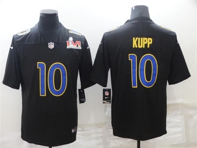 Los Angeles Rams #10 Cooper Kupp Black Fashion 2022 Super Bowl LVI Bound Vapor Jersey