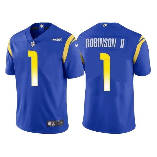 Men's Los Angeles Rams #1 Allen Robinson II Royal Vapor Untouchable Limited Stitched Football Jersey