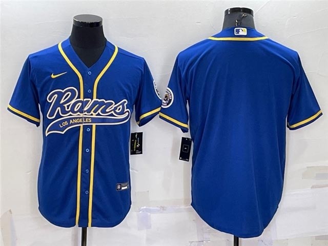 NFL Los Angeles Rams Blank Royal Baseball Cool Base Team Jersey