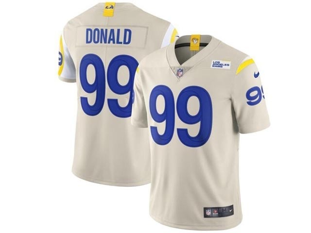 Youth Los Angeles Rams #99 Aaron Donald Bone Vapor Limited Jersey