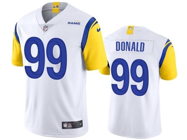 Youth Los Angeles Rams #99 Aaron Donald White Vapor Limited Jersey