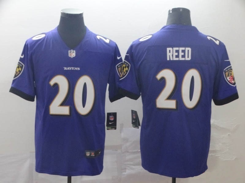 NFL Ravens #20 Ed Reed Purple Vapor Untouchable Limited Jersey