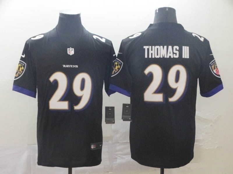 NFL Ravens #29 Earl Thomas III black Vapor Untouchable Limited Jersey